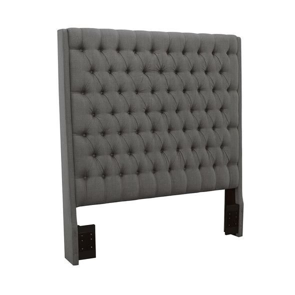 Camille Queen Button Tufted Bed Grey - 300621Q - Luna Furniture