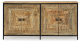 Camney Brown/Black Accent Cabinet - A4000581 - Luna Furniture
