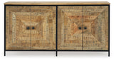 Camney Brown/Black Accent Cabinet from Ashley - Luna Furniture