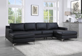 Candace Black Double Chaise Sectional from Happy Homes - Luna Furniture