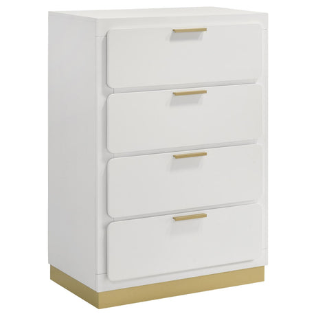 Caraway 4-drawer Bedroom Chest White - 224775 - Luna Furniture