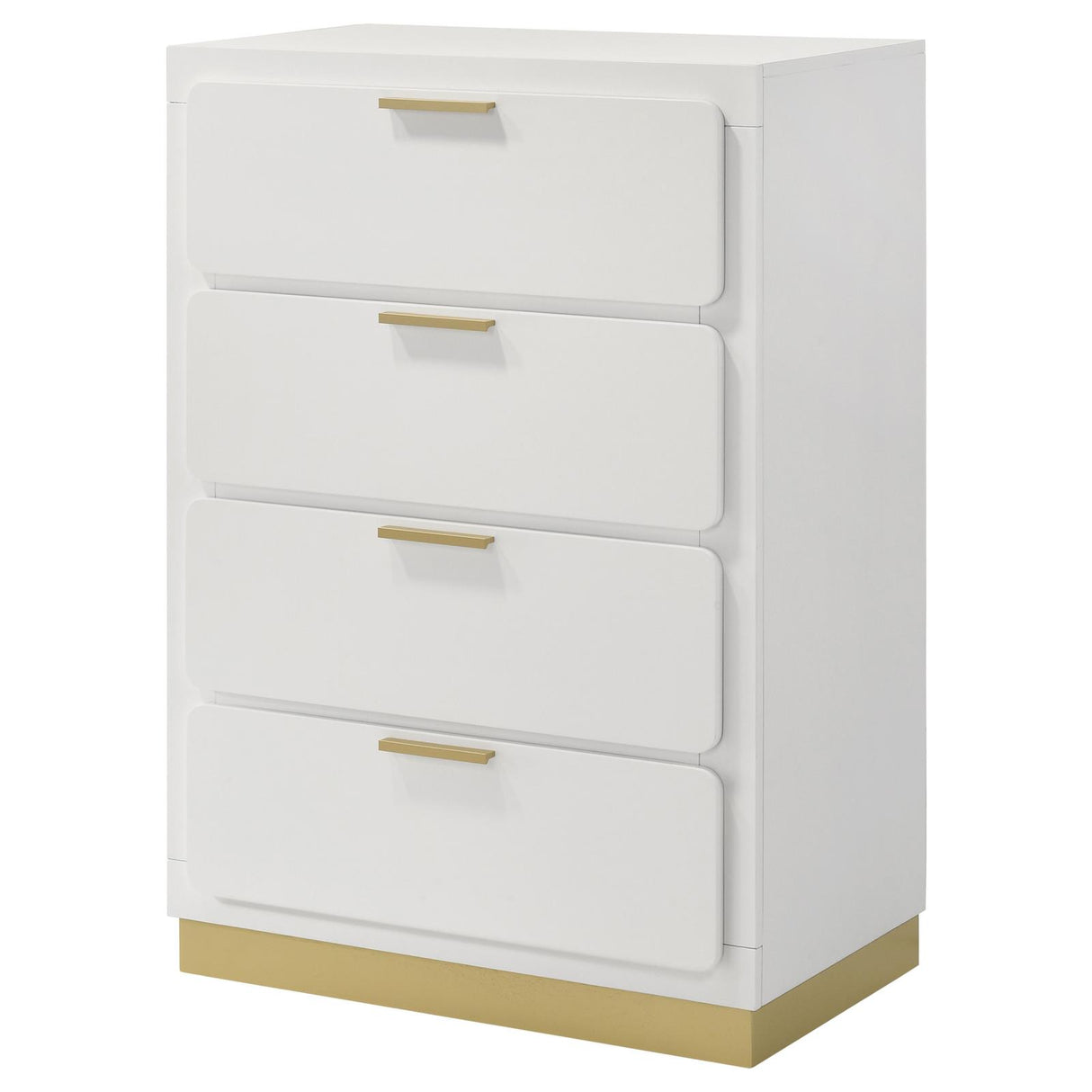 Caraway White 4-Drawer Bedroom Chest from Coaster - Luna Furniture