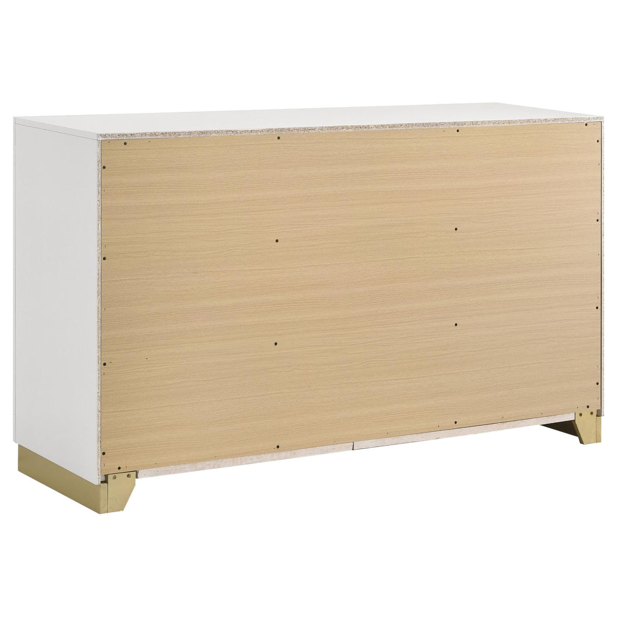 Caraway White 6-Drawer Bedroom Dresser from Coaster - Luna Furniture