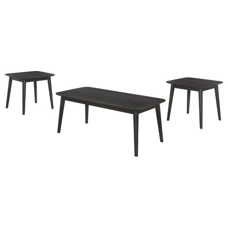 Carey 3-piece Occasional Set with Coffee and End Tables Black - 708490 - Luna Furniture
