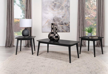 Carey 3-piece Occasional Set with Coffee and End Tables Black - 708490 - Luna Furniture