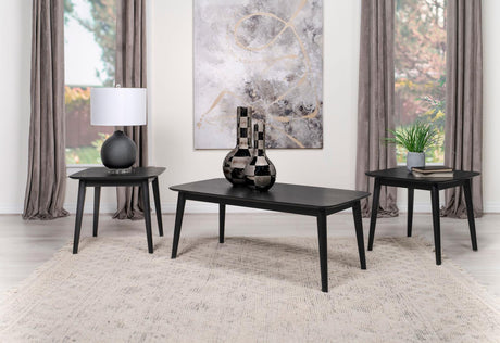 Carey Black 3-Piece Coffee and End Tables Set from Coaster - Luna Furniture