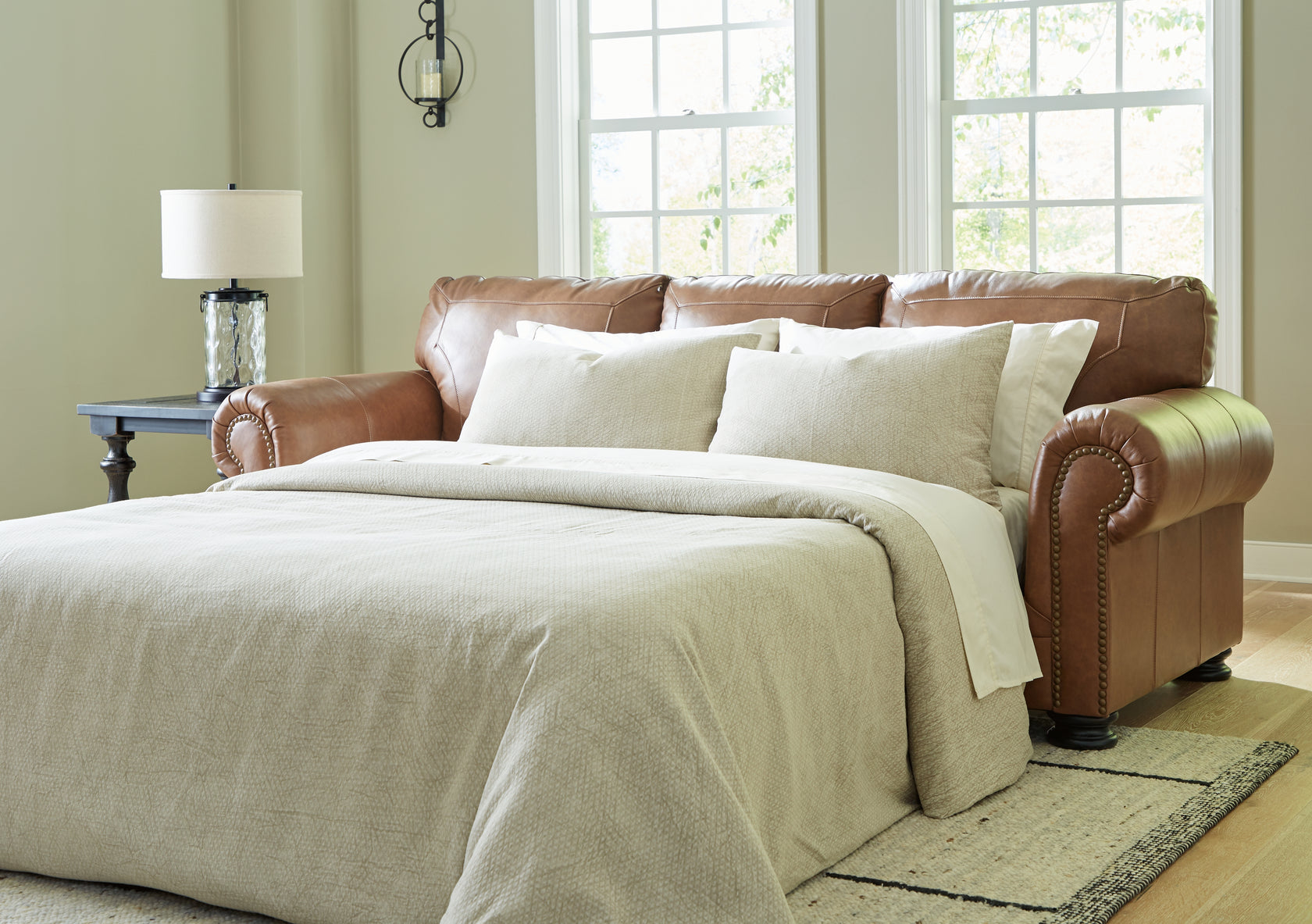 Carianna Caramel Queen Sofa Sleeper from Ashley - Luna Furniture