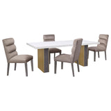 Carla Stone Upholstered Dining Side Chair, Set of 2 from Coaster - Luna Furniture