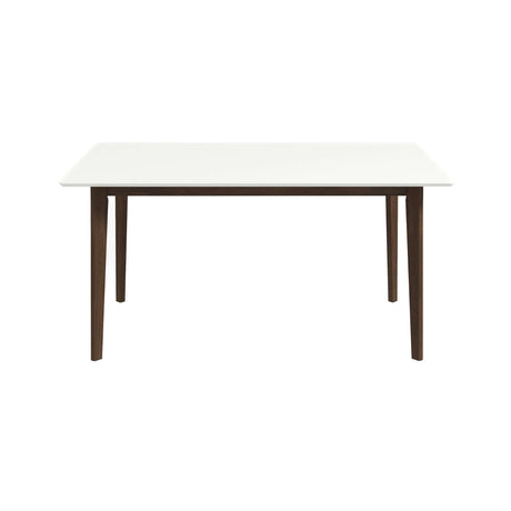 Carlos Solid Wood White Top Dining Table 47" - AFC00204 - Luna Furniture