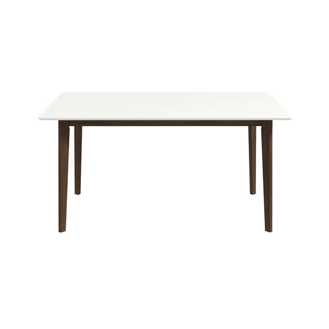 Carlos Solid Wood White Top Dining Table 47" - AFC00204 - Luna Furniture