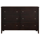Carlton 6-drawer Rectangular Dresser Cappuccino - 202093 - Luna Furniture