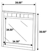 Carlton Cappuccino 5-Piece Eastern King Bedroom Set with Upholstered Headboard from Coaster - Luna Furniture