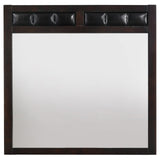 Carlton Cappuccino Upholstered Rectangular Mirror (Mirror Only) from Coaster - Luna Furniture