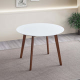 Carlton White Top Dining Table from Midinmod - Luna Furniture