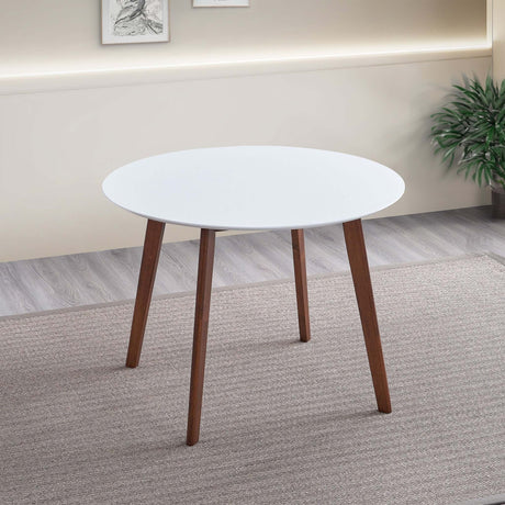Carlton White Top Dining Table from Midinmod - Luna Furniture