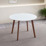Carlton White Top Dining Table from Midinmod - Luna Furniture