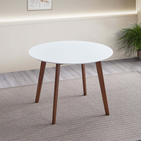 Carlton White Top Dining Table from Midinmod - Luna Furniture