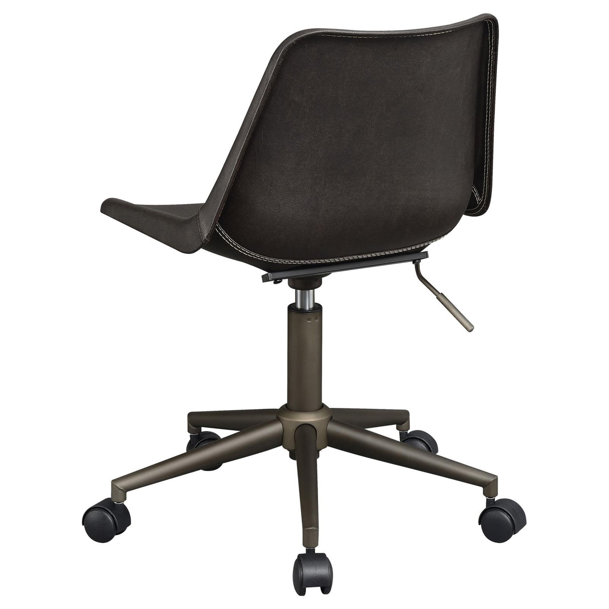 Carnell Adjustable Height Office Chair with Casters Brown and Rustic Taupe - 803378 - Luna Furniture