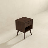 Caroline Mid Century Modern Style Night Stand 1-Drawer from Ashcroft Furniture - Luna Furniture