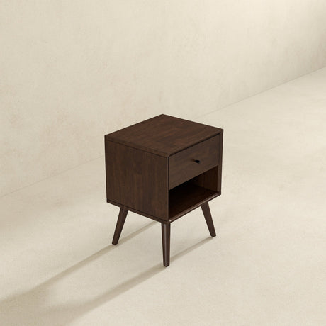Caroline Mid Century Modern Style Night Stand 1-Drawer from Ashcroft Furniture - Luna Furniture