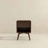 Caroline Mid Century Modern Style Night Stand 1-Drawer - AFC00073 - Luna Furniture