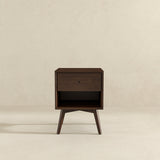 Caroline Mid Century Modern Style Night Stand 1-Drawer from Ashcroft Furniture - Luna Furniture