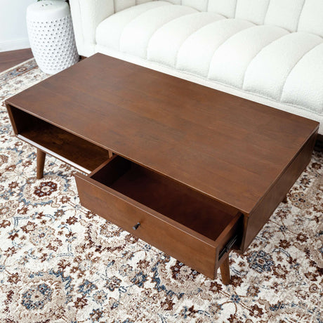 Caroline Walnut Coffee Table from Midinmod - Luna Furniture