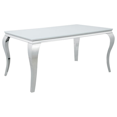 Carone 5-piece 61" Rectangular Dining Set Grey and Chrome - 115091-S5G - Luna Furniture