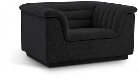 Cascade Boucle Fabric Chair Black - 191Black-C - Luna Furniture
