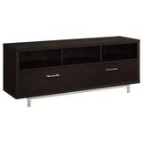 Casey Cappuccino 2-Drawer Rectangular TV Console from Coaster - Luna Furniture