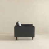 Casey Mid-Century Modern Grey Velvet Lounge Chair - AFC00057 - Luna Furniture