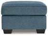 Cashton Blue Ottoman - 4060514 - Luna Furniture