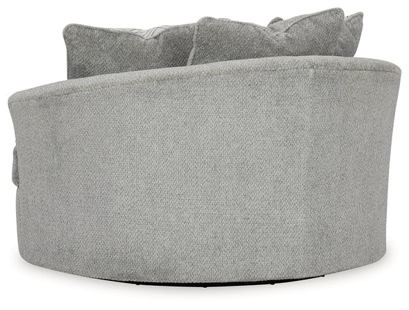 Casselbury Cement Oversized Swivel Accent Chair - 5290621 - Luna Furniture