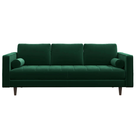 Catherine Mid-Century Modern Sofa 84" / Dark Green Velvet - AFC00043 - Luna Furniture
