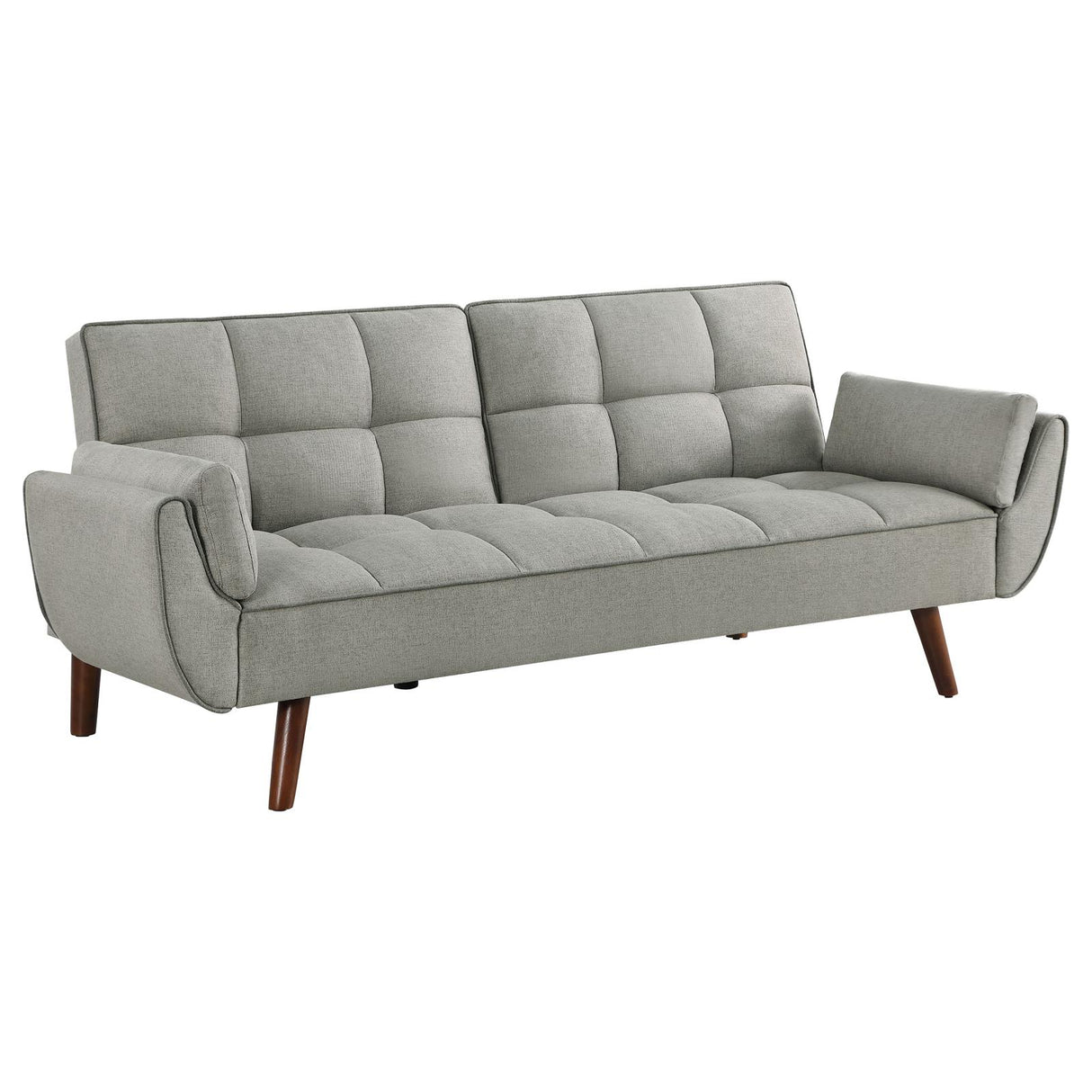 Caufield Gray Upholstered Buscuit Tufted Covertible Sofa Bed from Coaster - Luna Furniture