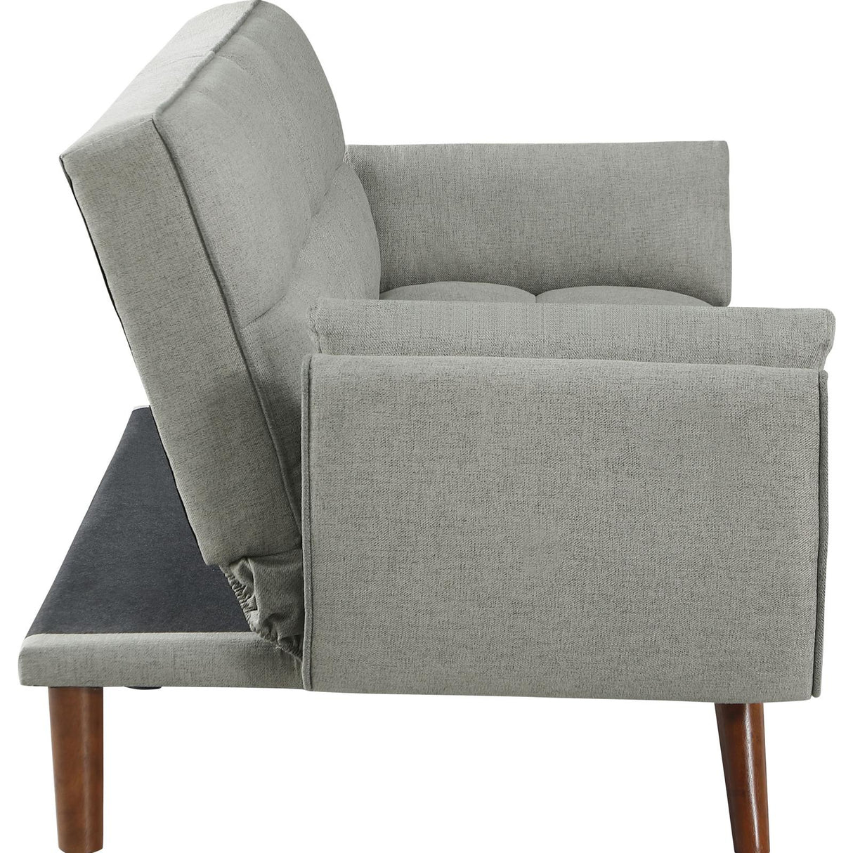 Caufield Gray Upholstered Buscuit Tufted Covertible Sofa Bed from Coaster - Luna Furniture