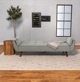 Caufield Gray Upholstered Buscuit Tufted Covertible Sofa Bed from Coaster - Luna Furniture