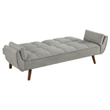 Caufield Gray Upholstered Buscuit Tufted Covertible Sofa Bed from Coaster - Luna Furniture