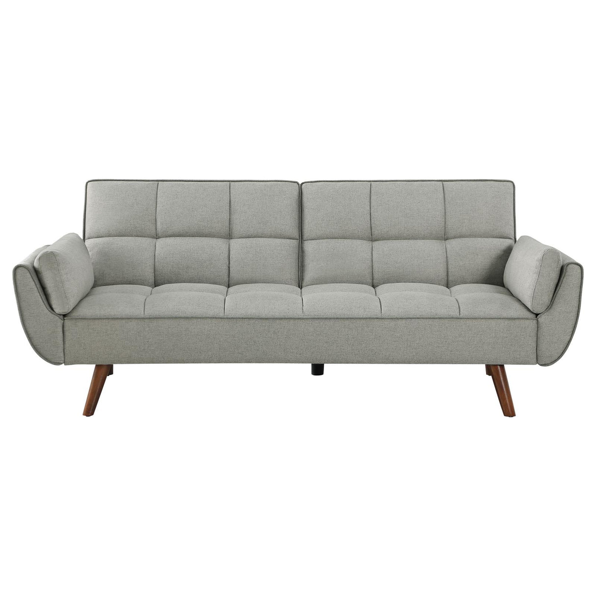 Caufield Gray Upholstered Buscuit Tufted Covertible Sofa Bed from Coaster - Luna Furniture