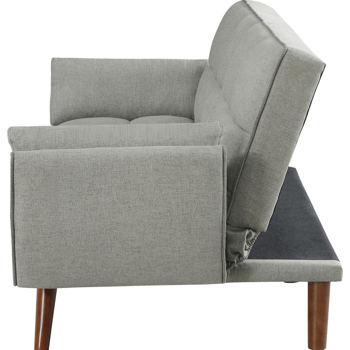 Caufield Gray Upholstered Buscuit Tufted Covertible Sofa Bed from Coaster - Luna Furniture