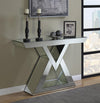 Cerecita Console Table with Triangle Base Clear Mirror - 930009 - Luna Furniture