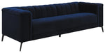 Chalet Tuxedo Arm Sofa Blue - 509211 - Luna Furniture