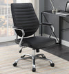 Chase High Back Office Chair Black and Chrome - 802269 - Luna Furniture