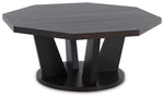 CHASINFIELD Dark Brown Coffee Table - T458-8 - Luna Furniture