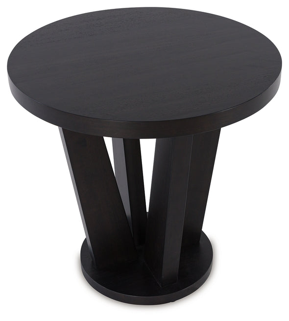 CHASINFIELD Dark Brown End Table - T458-6 - Luna Furniture