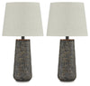 Chaston Antique Bronze Finish Table Lamp (Set of 2) - L204474 - Luna Furniture