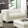 Chaviano Tufted Upholstered Loveseat Pearl White - 505392 - Luna Furniture