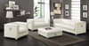 Chaviano Upholstered Ottoman Pearl White - 505394 - Luna Furniture