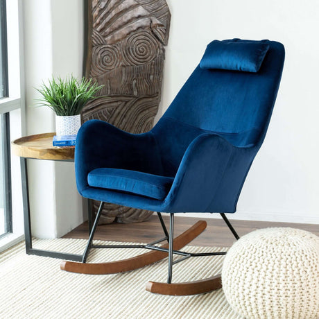 Chelsea Green Velvet Rocking Chair from Midinmod - Luna Furniture