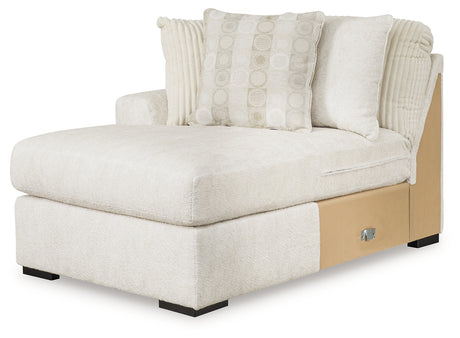 Chessington Ivory Left-Arm Facing Corner Chaise from Ashley - Luna Furniture